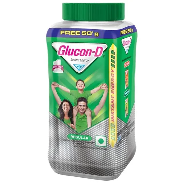 Glucon-D Instant Energy Health Drink - Regular, 200 g (Get 50 g Free), Jar-2.webp